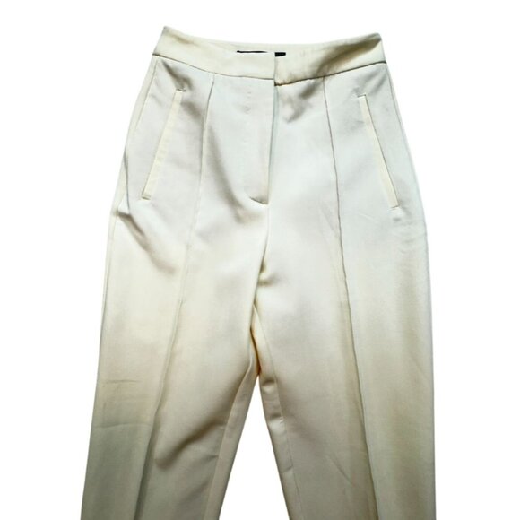 Zara Womens Trousers Size XS Cream Career Office - Picture 4 of 10